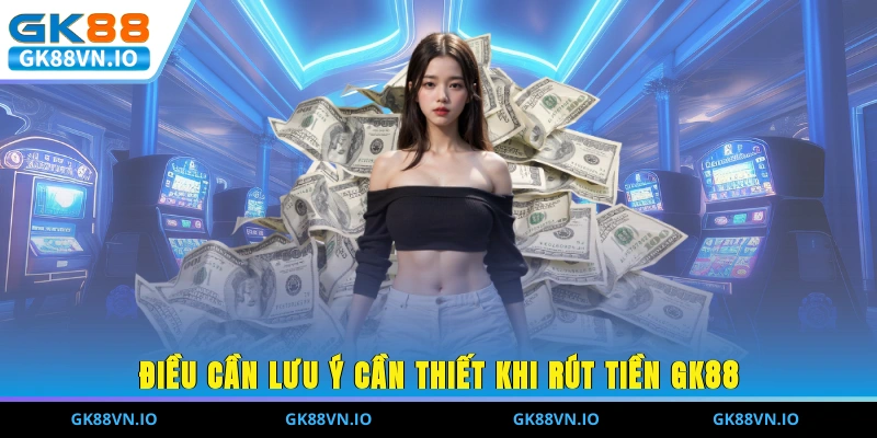Điều cần lưu ý cần thiết khi rút tiền GK88