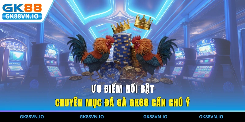 Ưu điểm nổi bật chuyên mục đá gà GK88 cần chú ý